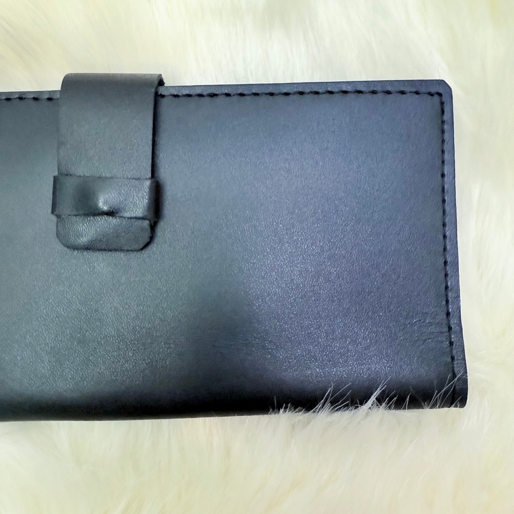Tribe Alive | NEW Leather Wallet w/Snap‎ Closure in Black - Picture 3 of 6